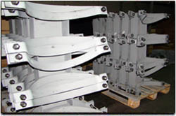 ООО «Невский завод ТРУБОДЕТАЛЬ» изготовил и доставил партию скользящих опор Ду от 57 до 720 мм до складского комплекса строительно-монтажного управления.